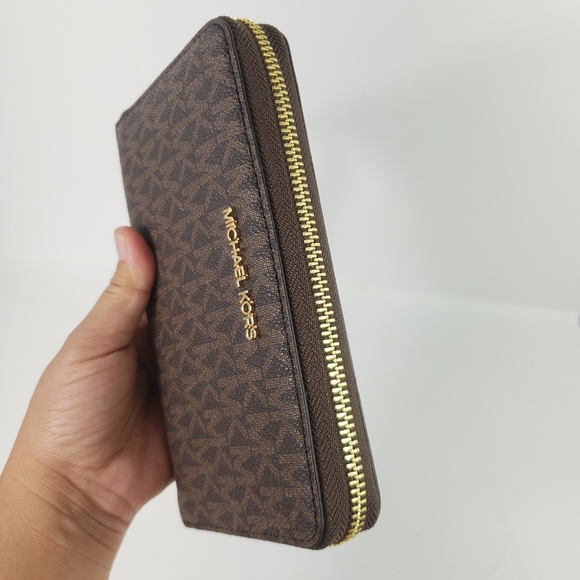 MICHAEL KORS JS LARGE FLAT ZIP PHONE CASE WALLET - Picture 4 of 10